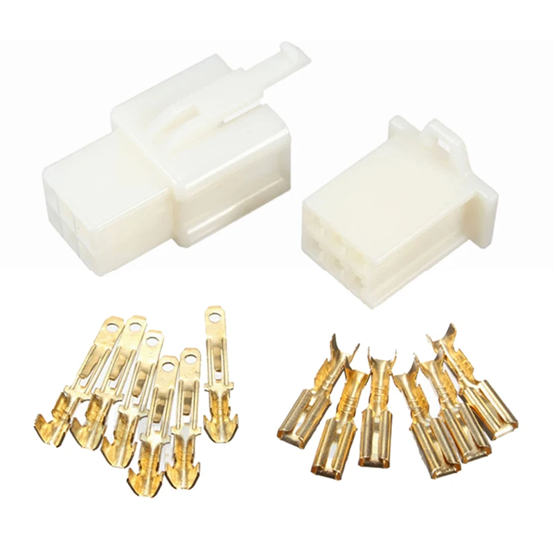 10pcs 6Way 2.8mm Mini Connector Kit For Honda Motorcycle Pin Car