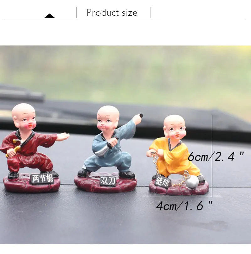 Украшение дома аксессуары Декор каваи офисные игрушки автомобиль декор смолы статуя Будды монахи миниатюрные фигурки-феи