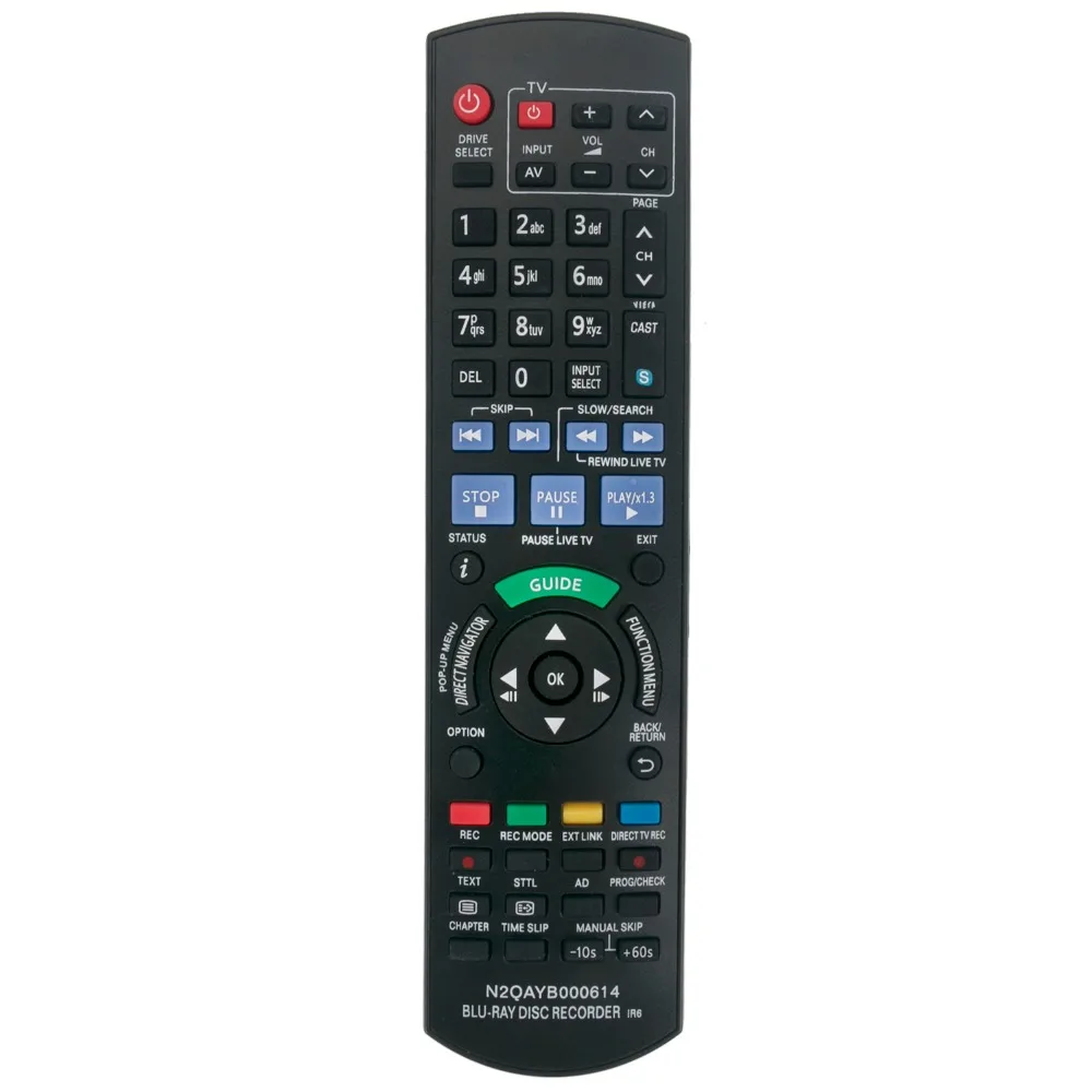 Новый пульт дистанционного управления N2QAYB000614 для Panasonic DVD/Blu Ray плеера DMRBWT800EB DMR