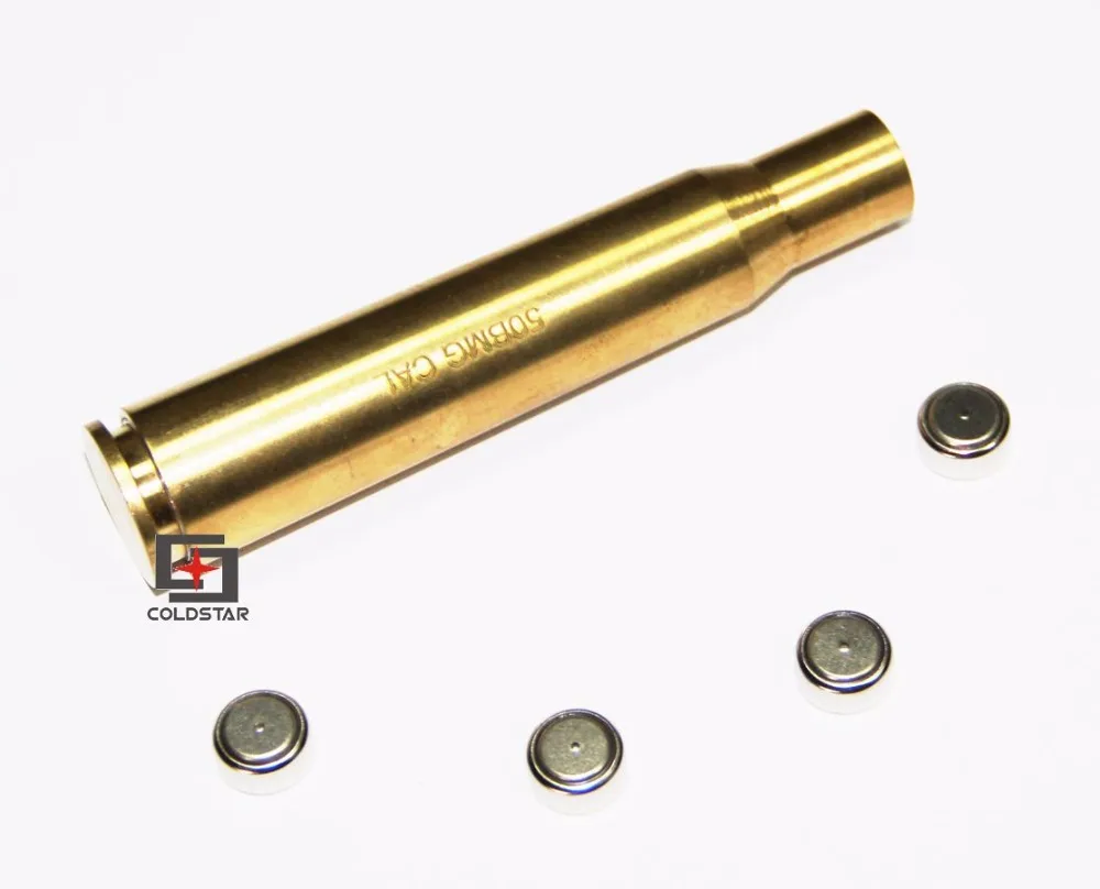 CAL 50BMG Red Laser Boresighter Copper Bore Sighter Cartridge Brass
