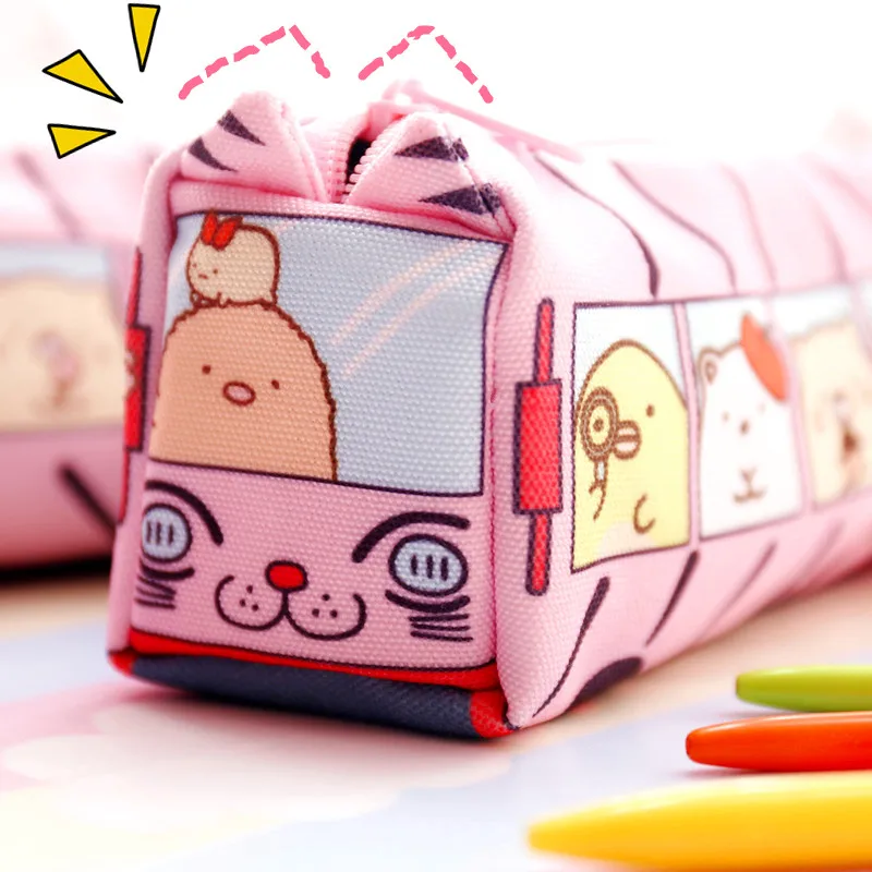 

New Hot Sale 18cm Cute Model San-x Sumikko Gurashi Stationery Gurashi Canvas Pencil bag