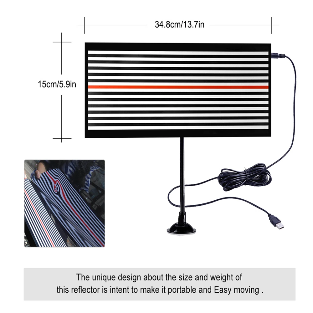 US $21.30 Pdr Tools Dent Repair Tools Removal Led Lamp Reflector Light Line Board For Car Dent Removal With 5 Meters Line Uitdeukset
