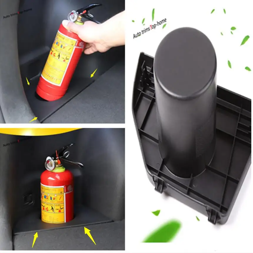 

Yimaautotrims Fire Extinguisher Cup Holder Support Cover Kit Fit For Hyundai Tucson 2015 - 2018 Interior Mouldings Plastic