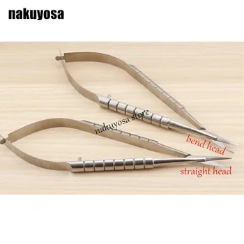 

stainless steel Straight/bend head Ophthalmic Instruments 12.5 cm micro scissors, Microsurgical Corneal scissors