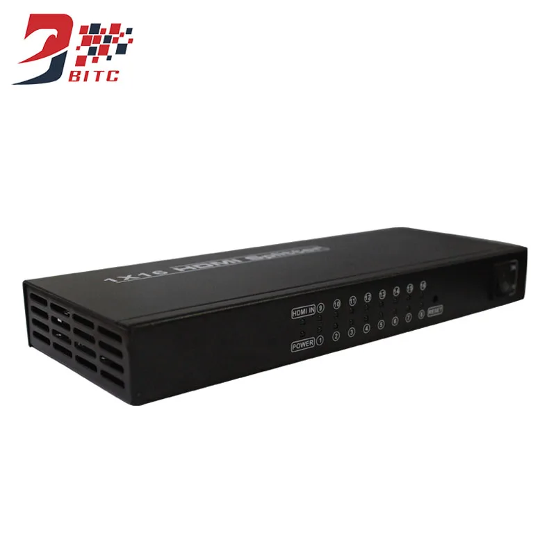 SZBITC HDMI сплиттер 1x16 HD распределения поддержка 4 K@ 30 Гц 3D EDID для DVD HDTV с адаптеры питания