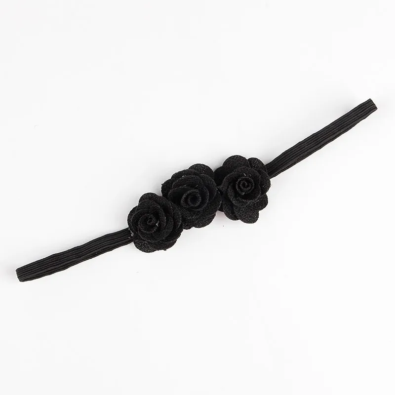 Fashion Chic Mini Rose Flower Baby Girl Headband Artificial Rose Flowers Headwear Hair Accessories Photography props baby headband