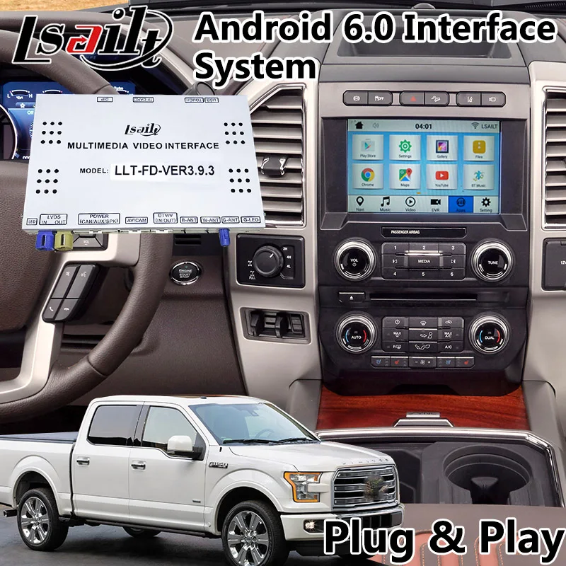 Android 6 0 Car Video Interface Gps Navigation Box For Ford Sync3 Android 6 0 Car Video Interface Gps Navigation Box For Ford Sync3 System 2016 2018 Year F150 F250 F350 F450