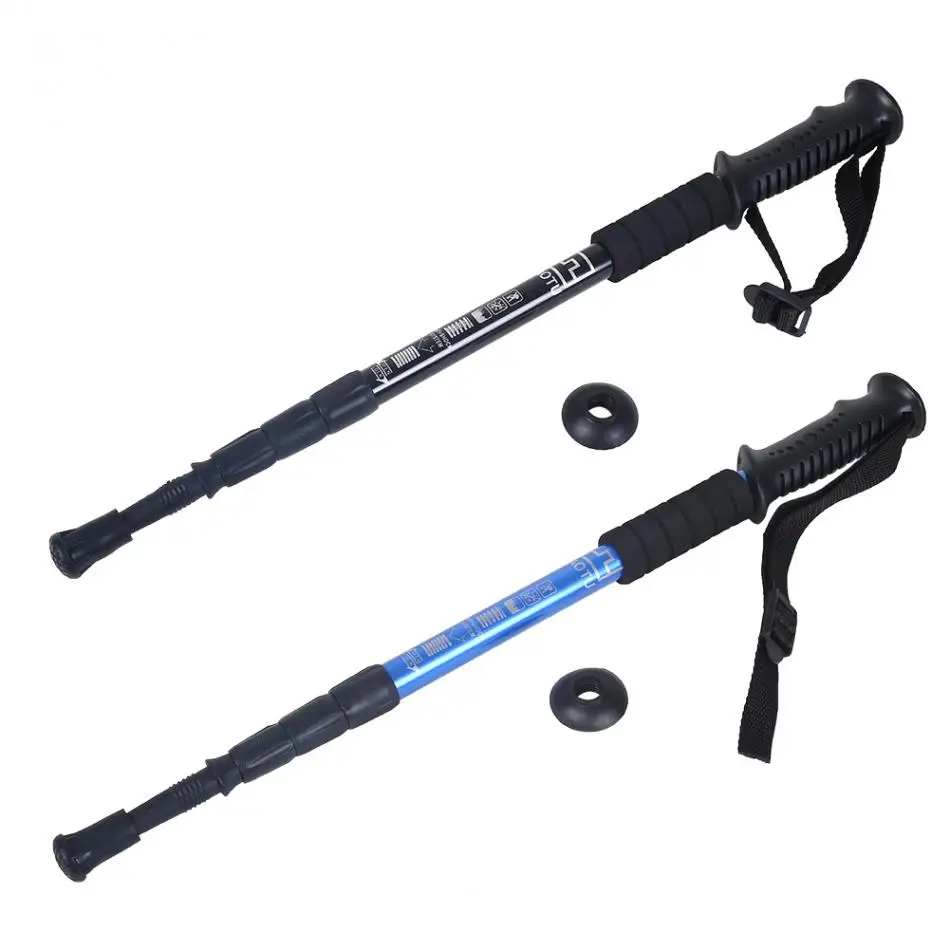 Adjustable Anti Shock Walking Sticks Telescopic Trekking Hiking Poles