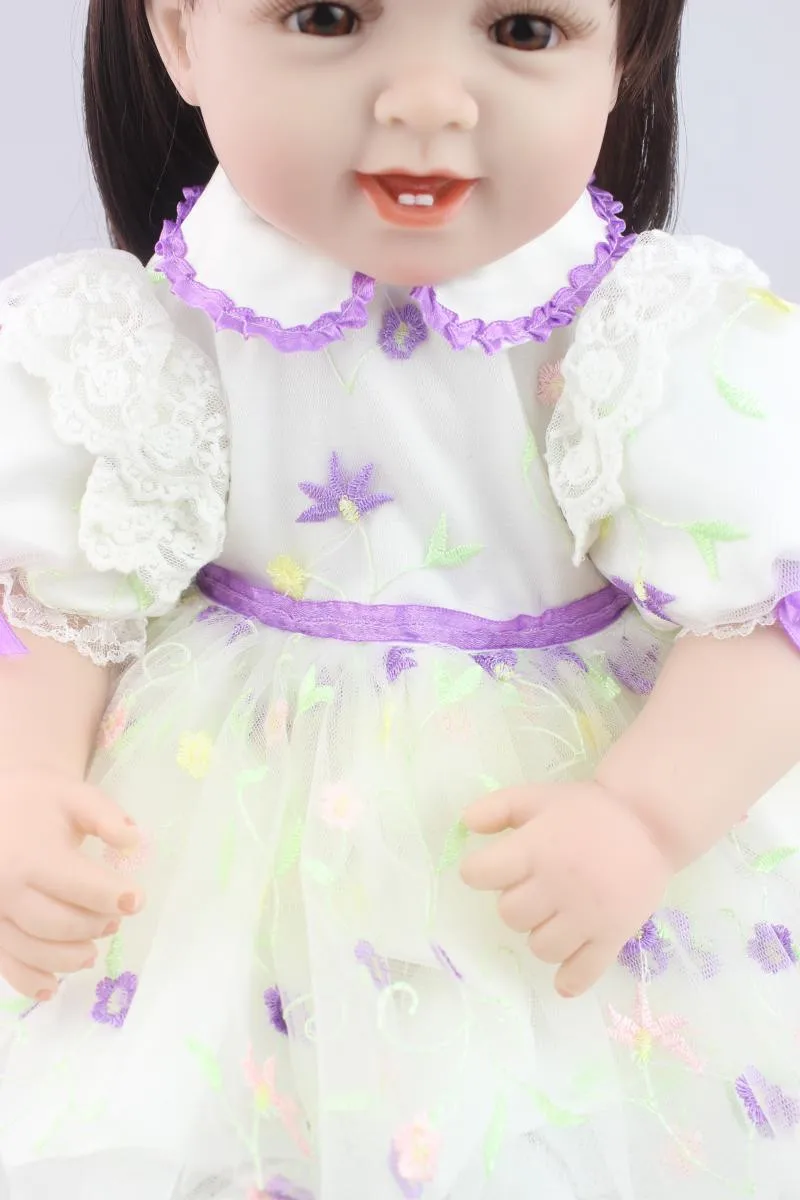 55 см Reborn Baby Куклы для Обувь для девочек реалистичные реальный взгляд винил bonecas Reborn Brinquedos Meninas детские игрушки