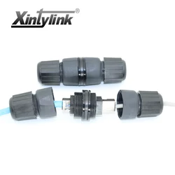 Xintylink-conector RJ45 resistente al agua, conector sin blindaje utp cat6, M25 hembra blindado stp, cable ethernet cat5e cat 6 ip67