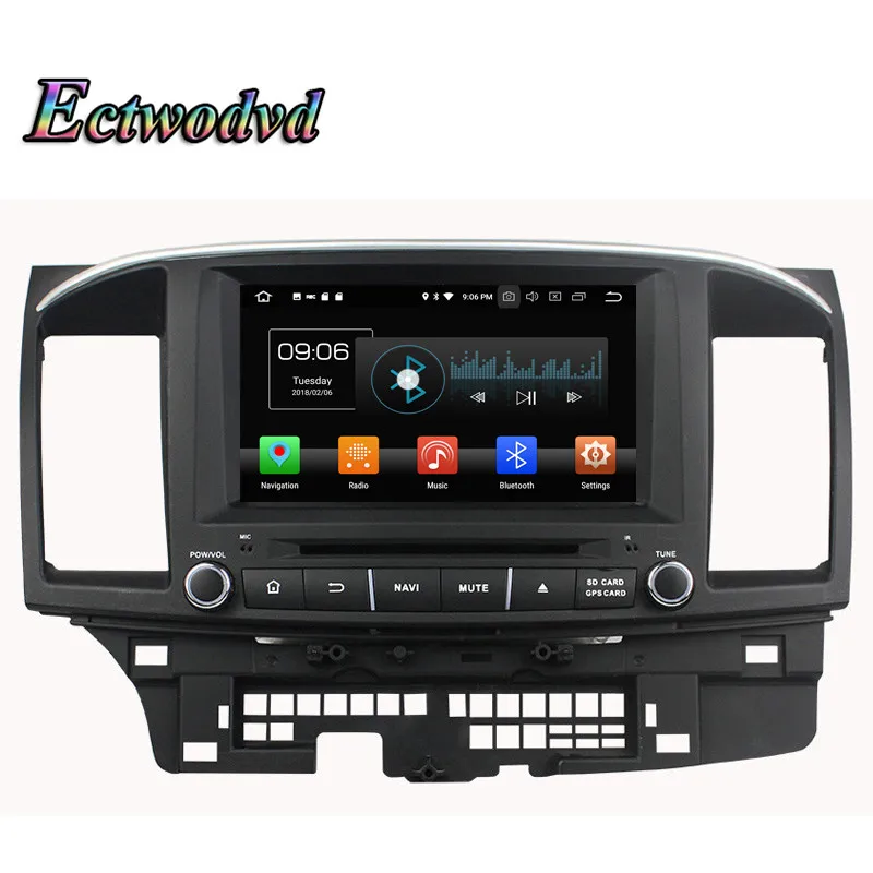 Top Ectwodvd Octa Core 4G RAM 64G ROM Android 9.0 Car Multimedia DVD Player GPS HeadUnit for MITSUBISHI LANCER 2006-2012 13