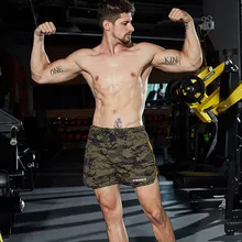 YEMEKE Летние Фитнес Мужские дышащие тренировочные брюки мужские фитнес быстросохнущая Шорты тонкие повседневные шорты для спортзала шорты для бега