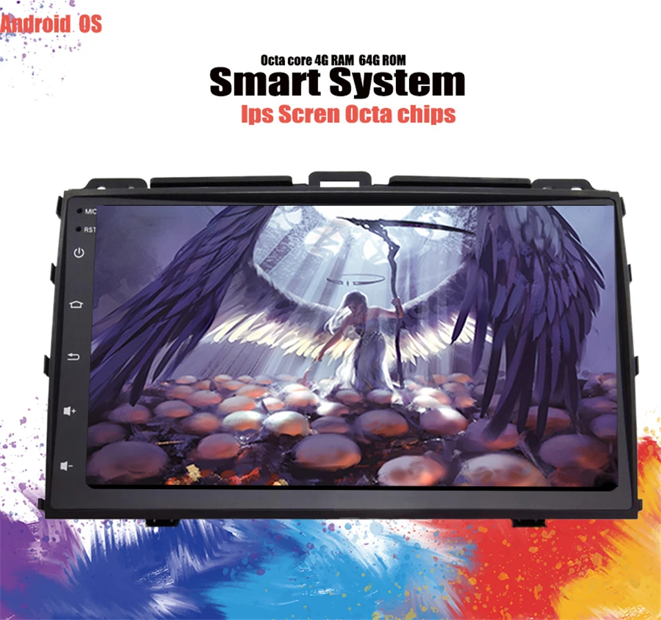 

Carplay Android 9.1 car dvd 4+64G multimedia player for Toyota Prado 120 Land Cruiser 2004-2009 Auto Radio tape Recorder system