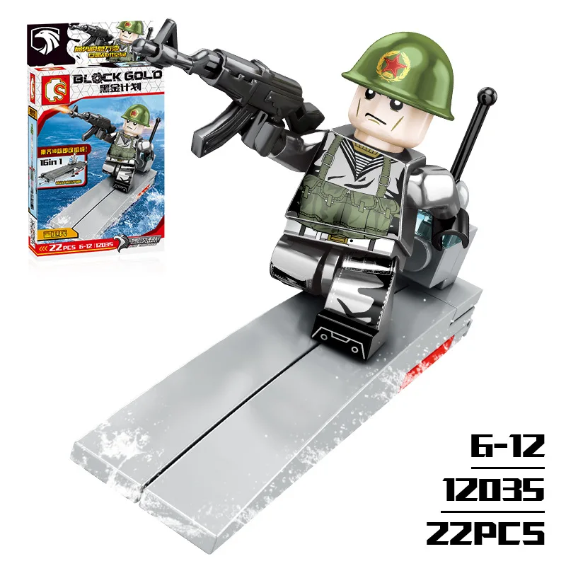 Compatible Legoings Model Building Kits Toys for Boys Military Profession Series Star Wars DIY Building Blocks Figures Mini Toy  (10)