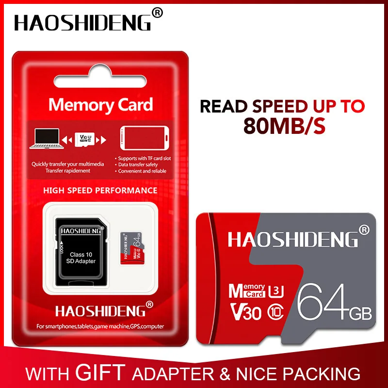 Micro SD Card Memory Card 16GB 32GB 64GB 128GB MicroSD Class 10 Uitra C10 TF card U1 8G cartao de memoria free SD Adapter