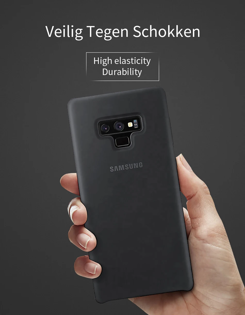 3Samsung Galaxy Note9 Case Silicone 100% Original Back Cover 360 Luxury Sport Cut Camera Protective Anti-Fingerprint