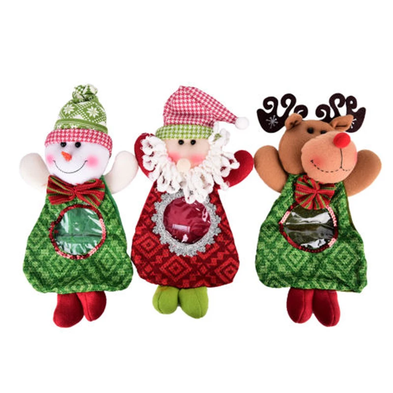 DIY Christmas Party Decor Gift Bags Sweet Candy Xmas Stocking Handbag