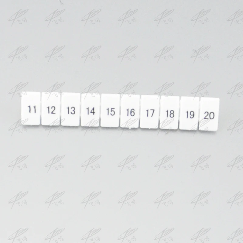 20 шт ZB6 ZB6 цифровой маркер номера применяются UK2.5B. UK5N UDK4 UKK5 din-рейку клеммные блоки производитель полосы с цифрами печатных ZB6