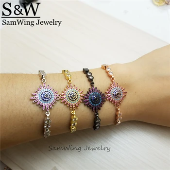 

5 pieces Flower Special Round strip for Women Friend Turkish style Adjustable Bracelet Fashion Gift High-quality Jewelry