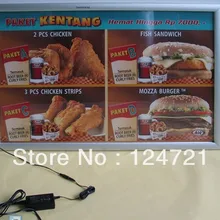 Рекламный светодиод для боковой подсветки тонкий световой короб(с алюминиевая рамка