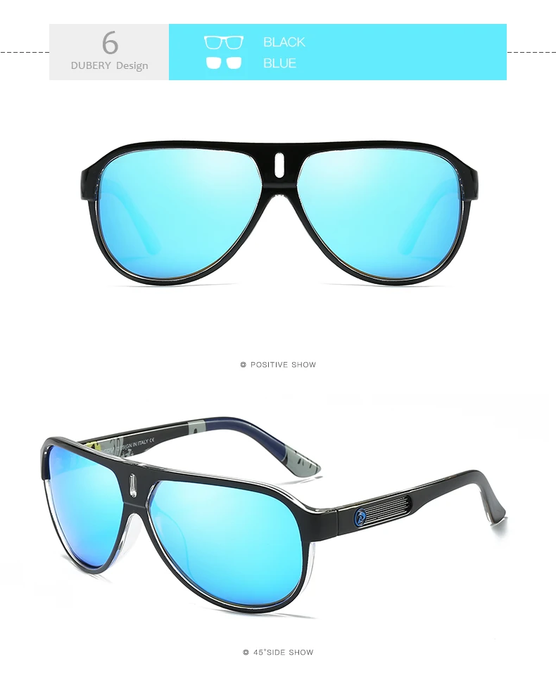 DUBERY, спортивные солнцезащитные очки, поляризационные, для мужчин, солнцезащитные очки, для вождения, индивидуальное, цвет, зеркальные, Роскошные, брендовые, дизайнерские, UV400