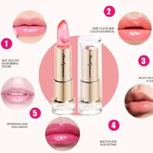 2 шт./партия KLJM волшебный блеск для губ помада изменение цвета температуры увлажняющий крем Яркий излишки губная помада Уход за губами макияж