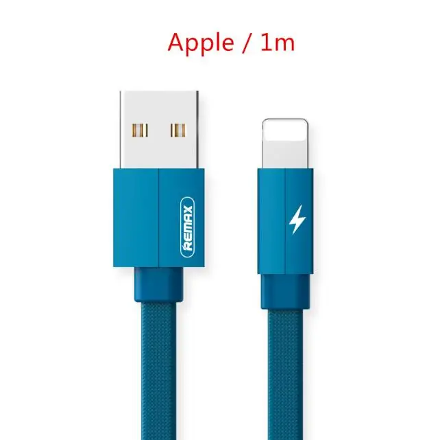 Remax USB кабель для iPhone XS Max XR X 8 7 6 5 зарядное устройство 3 в 1 Micro USB кабель для мобильного телефона usb type-c кабель - Цвет: Apple blue 1m