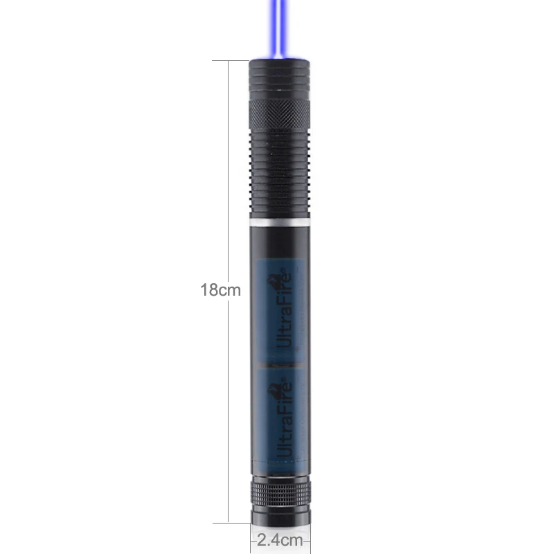 CWLASER 5-в-1 Мощность Фул 1500 mW-3000 mW реальные Мощность 450nm Фокусируемый Синяя лазерная указка сжигания высокой мощности(5 цветов