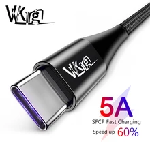 VVKing USB C кабель 5A Supercharge usb type C кабель для huawei p20 lite Быстрая зарядка быстрое зарядное устройство кабель для samsung S9 8 Note 9