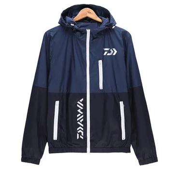 

DAIWA 2018 Summer style Brand Men Professional Clothes Fishing Anti UV Anti mosquit Breathable Quick-drying hoodie Fishing Shirt