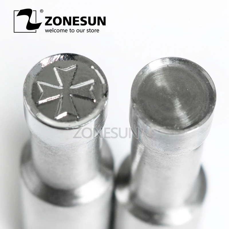 

ZONESUN Four Leaf Clover Table Sugar Press 3D Mold Candy Milk Punching Die Custom Logo For punch die TDP0/1.5/3 Machine