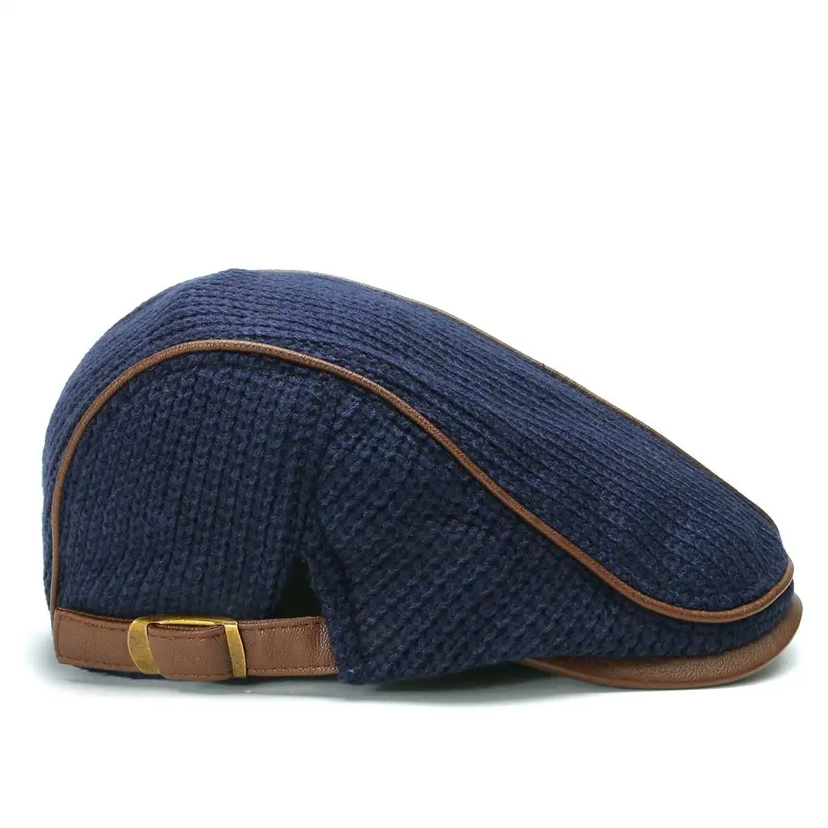 Хит, высококачественный брендовый вязаный берет, Casquette Homme, кожаная плоская кепка для мужчин, Boina Hombre, козырек, шапка, Planas Snapback Hat