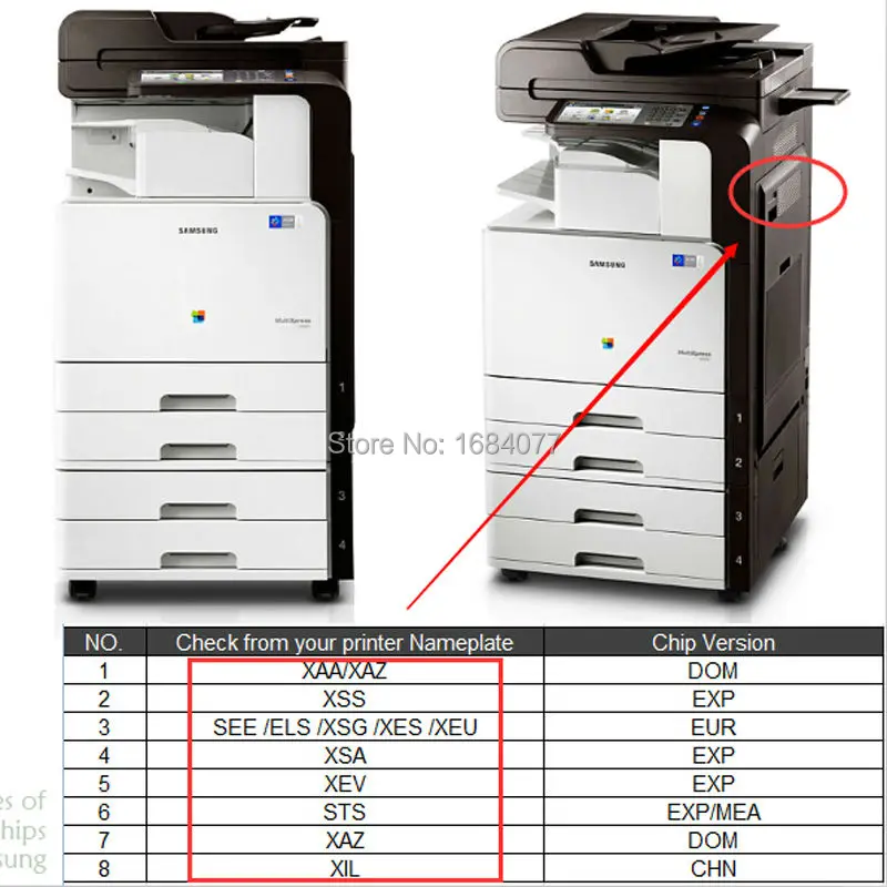 4 шт. тонер чипы для Samsung 404 404S K404|toner chips|clt k404schip toner |