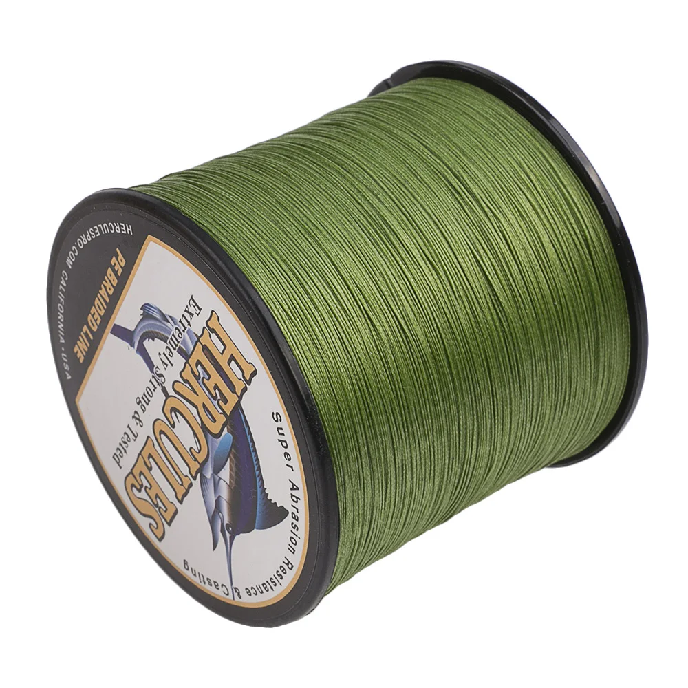 Hercules PE Braided Fishing Line Fluorescent Yellow Multifilament