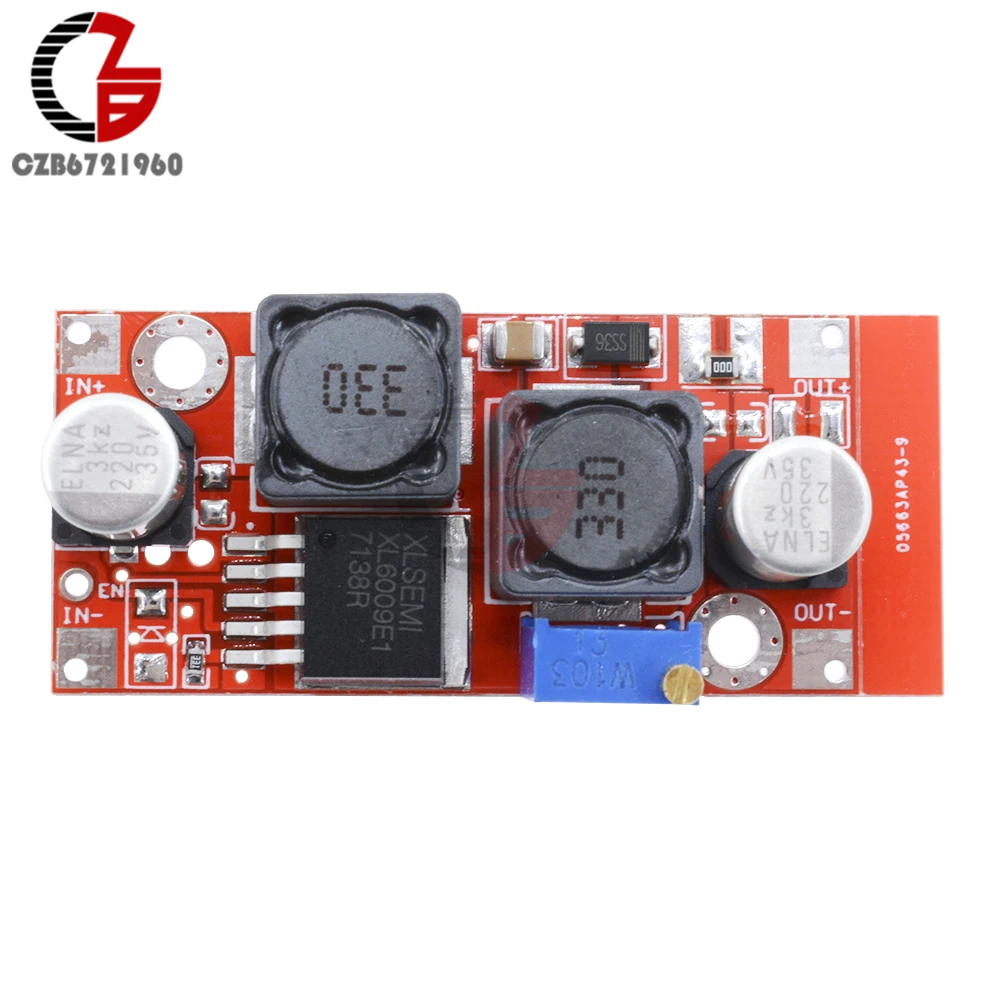 

DC-DC 5-32V to 1.2-35V 20W XL6009 Adjustable Boost Buck Step Up Down Converter Power Module