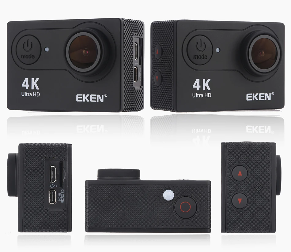 Экшн-камера eken H9R/H9 Ultra HD 4 K/30fps WiFi 2," 170D Водонепроницаемая камера для подводной съемки на шлеме Спортивная камера s