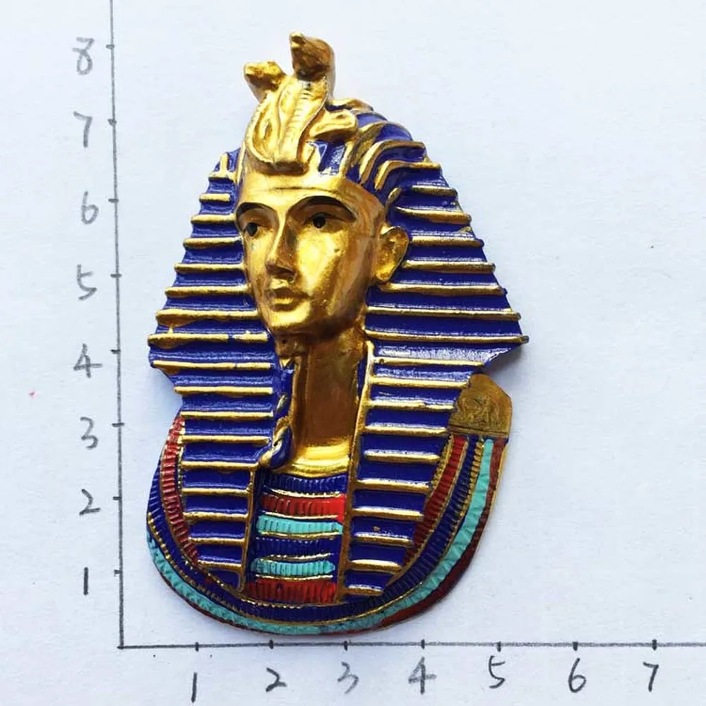 3D Resin Egyptian Pharaoh Fridge Magnet Egypt Tousit Souveirs Refrigerator Magnets Kitchen Magnetic Sticker Home Decorations | Дом и сад