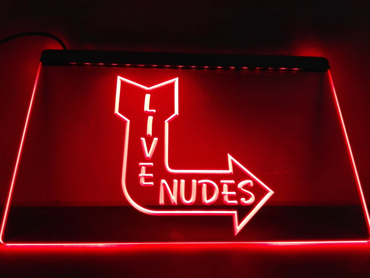 LK978- Live Nudes Sexy Lady Night Club Bar неоновая вывеска домашний декор ремесла | Дом и сад
