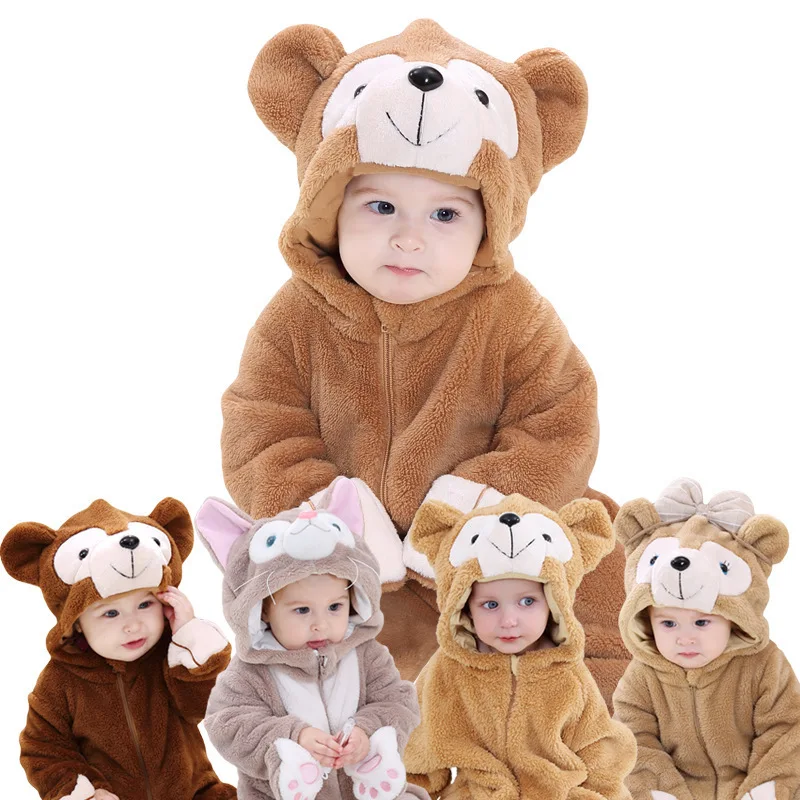 

Baby Animal Jumpsuits Newborn Modeling Costume Walking Romper Winter Bear Series Boys Girls Body One-pieces Climb Suits Clothes