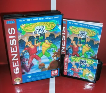 

Battletoads and Double Dragon US Cover with box and manual For Sega Megadrive Genesis Video Game Console 16 bit MD card
