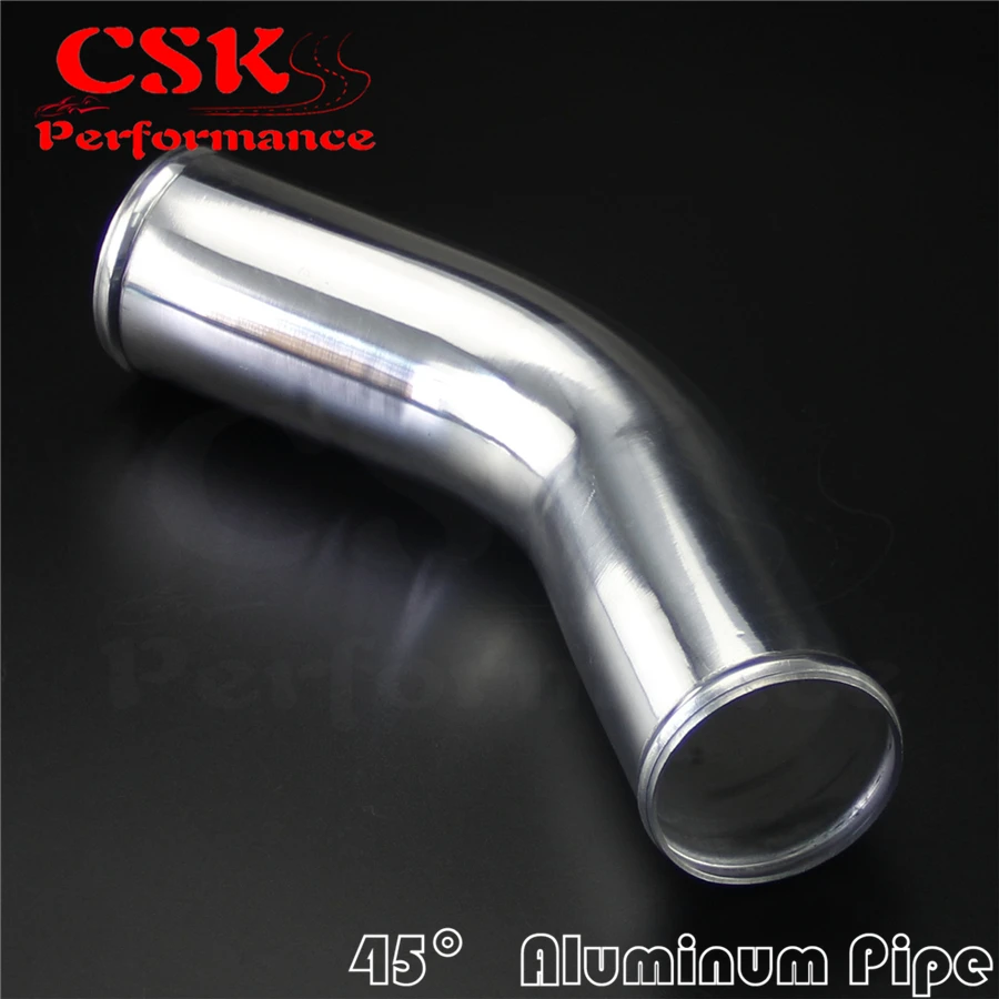 45 Degree 60mm 2.36" inch Aluminum Intercooler Intake Pipe Piping Tube