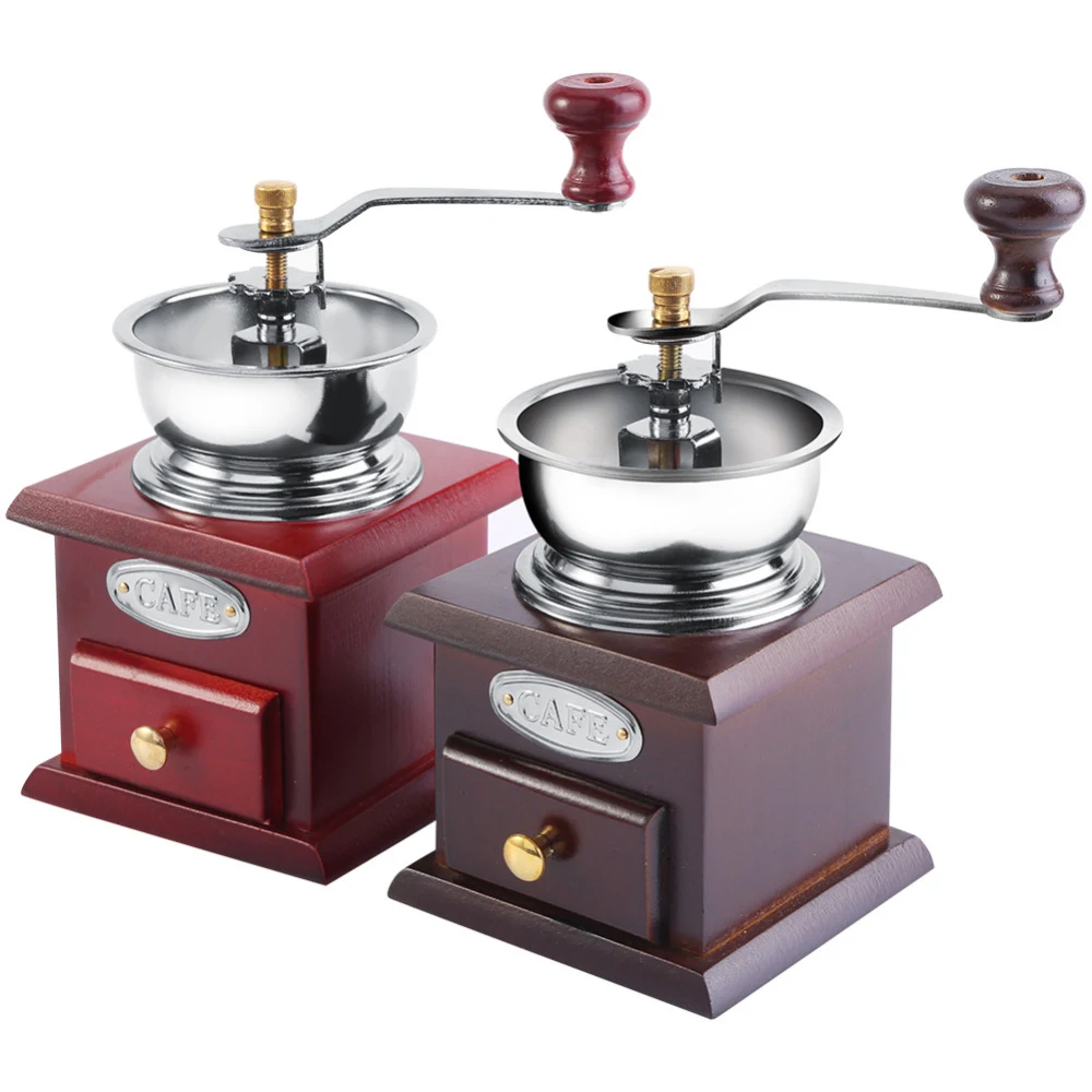 

New Style Retro Design Coffee Bean Hand Grinder Manual Mill Home Kitchen Office Grinding Tool Coffee Grinder
