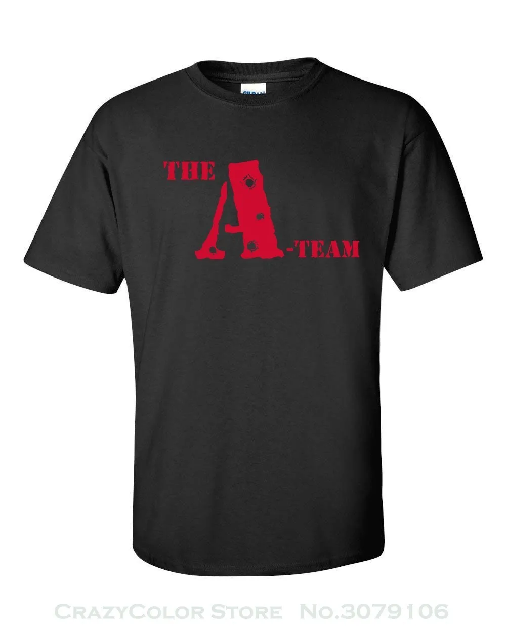 

T-shirt Short Sleeve Fashion Tshirt The A Team Retro Tv Series Mr. T Words Only Men'stee Shirt 806