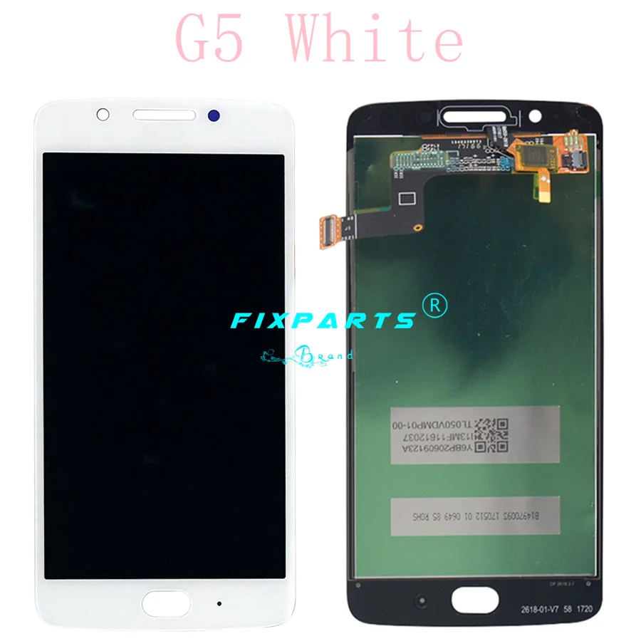 Черный/золотой/белый экран для MOTO G5 сенсорный дигитайзер Plus ЖК дисплей XT1683