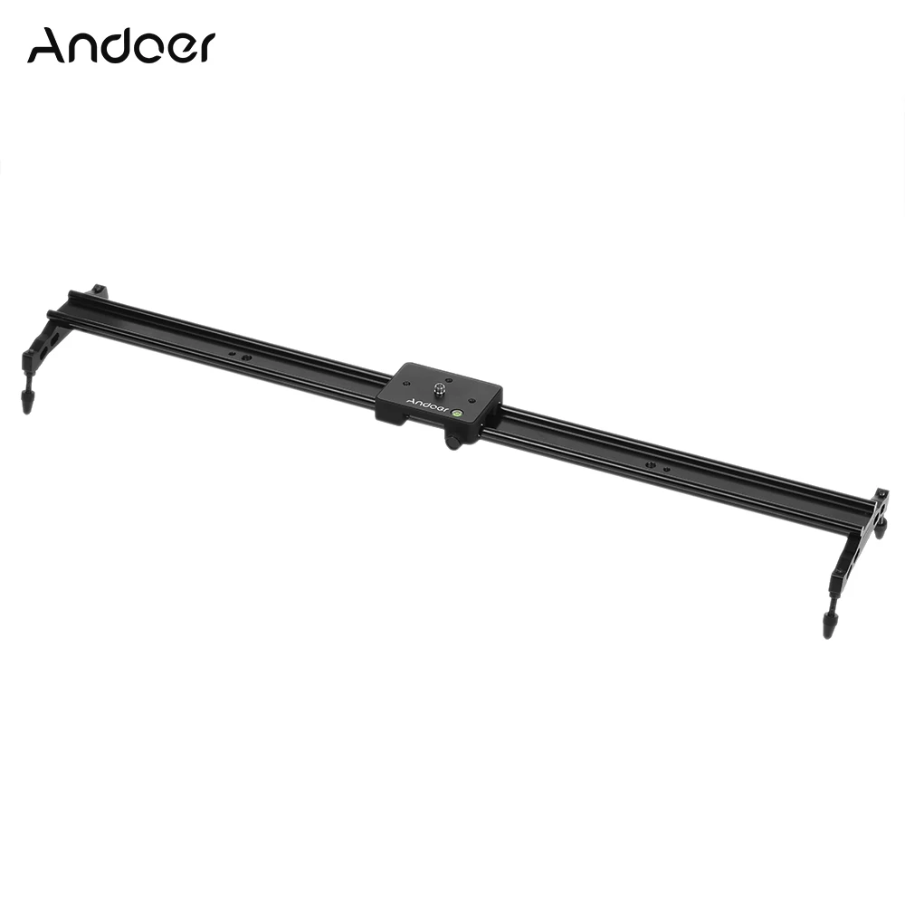 

Andoer 60cm/23.6" Metal Aluminum Alloy Video Track Slider Dolly Rail Stabilizer for Canon Nikon Sony DSLR Cam Camera Camcorder
