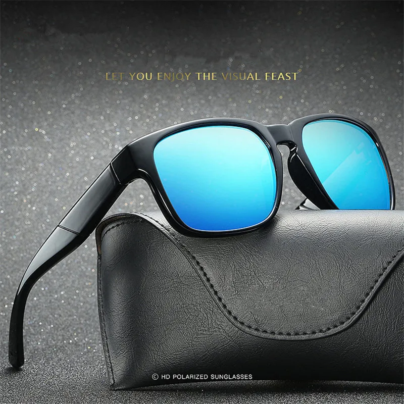 

KUJUNY Polarized Lens Sunglasse Men Women Vintage Driving Fishing Sun Glasses Driving Safety Protect Eyewears HD Goggles