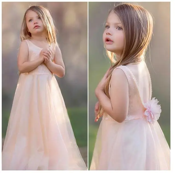 

Girl's Long Formal Dress 2018 Summer Flower Girls Princess Dresses Sequins Kids Party Prom Dress Gowns Children's Dancewear