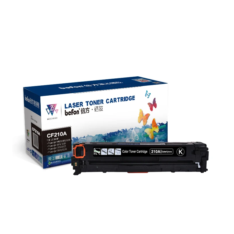 Befon CF210A CF211A CF212A CF213A 210 211 212 213 Toner für HP LaserJet Pro  200 farbe M251nw Drucker|toner cartridge chip reset|toner bluestoner  cartridge chip resetter - AliExpress