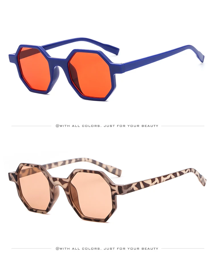 Модные маленькие Восьмиугольные Винтажные Солнцезащитные очки женские роскошные солнцезащитные очки Брендовые дизайнерские дешевые солнцезащитные очки с полигоном женские мужские