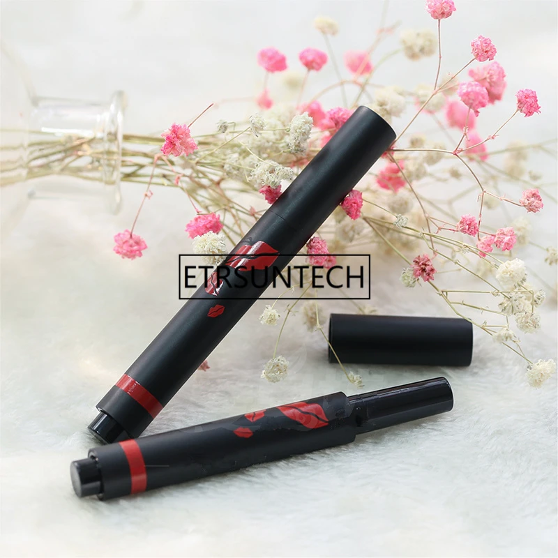 Empty Black Pressed Lipstick Tube High Class Style Lip Balm Sub Caontainer DIY Directly Filling F1439 | Красота и здоровье